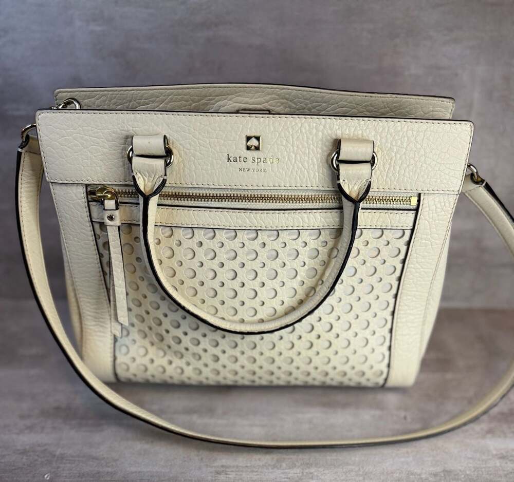 Kate‎ Spade New York Perri Lane Bubbles Perforated Leather Satchel